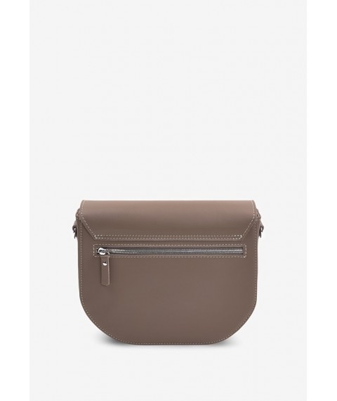Women's leather bag Ruby L dark beige