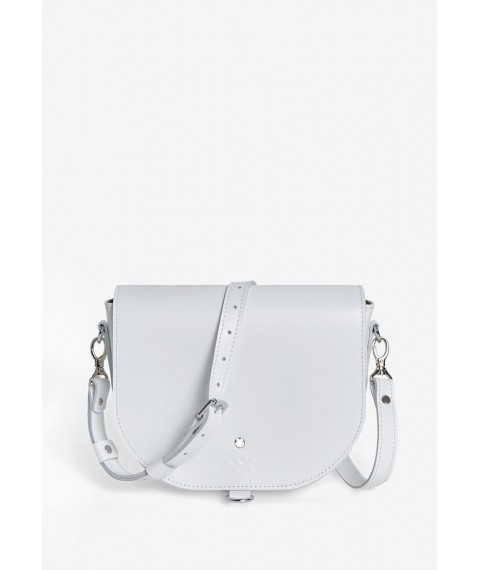 Women's leather bag Ruby L white