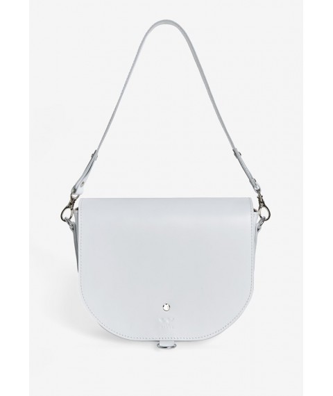 Women's leather bag Ruby L white