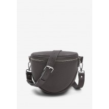 Leather waist bag-crossbody Vacation graphite flotar