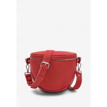 Leather crossbody belt bag Vacation red flotar
