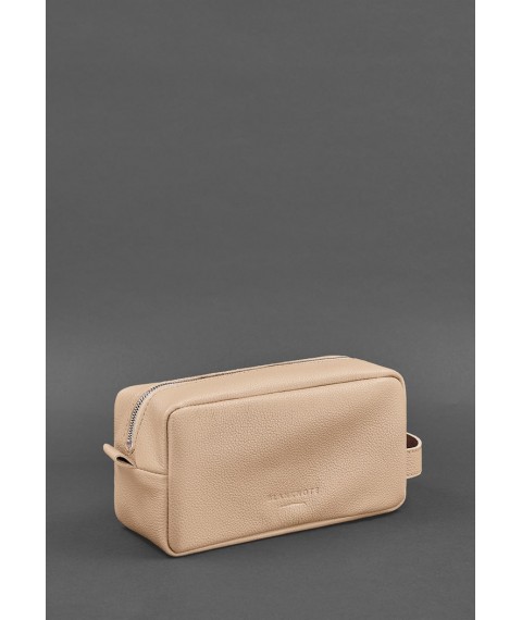 Leather cosmetic bag 6.0 beige flotar