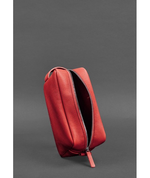 Leather cosmetic bag 6.0 red flotar