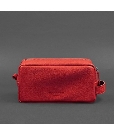 Leather cosmetic bag 6.0 red flotar