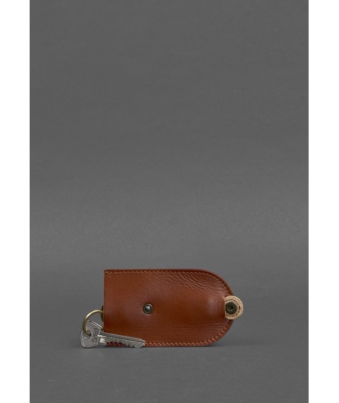 Leather key holder 2.0 light brown
