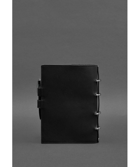Leather notebook with dated block (Soft-book) 9.1 black