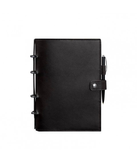 Leather notebook with dated block (Soft-book) 9.1 black
