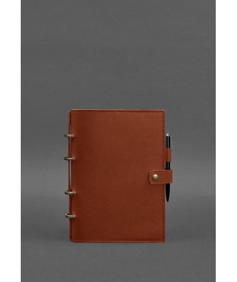 Leather notebook with dated block (Soft-book) 9.1 light brown