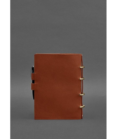 Leather notebook with dated block (Soft-book) 9.1 light brown