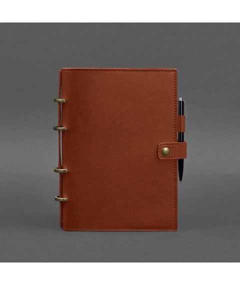 Leather notebook with dated block (Soft-book) 9.1 light brown