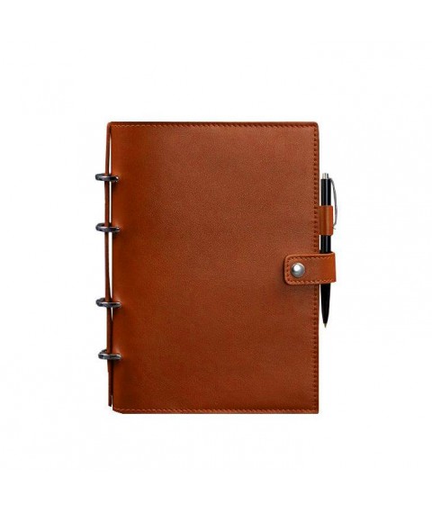 Leather notebook with dated block (Soft-book) 9.1 light brown