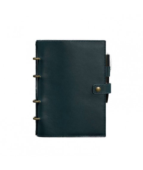 Leather notebook with dated block (Soft-book) 9.1 green