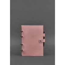 Шкіряний блокнот з датованим блоком (Софт-бук) 9.1 рожевий