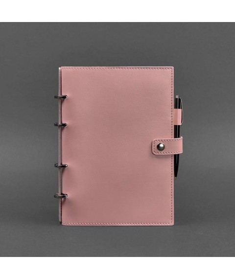 Leather notebook with dated block (Soft-book) 9.1 pink