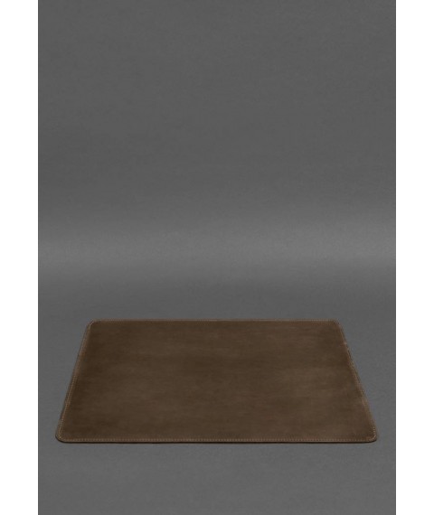 Desk set made of genuine leather 1.0 dark brown Crazy Horse