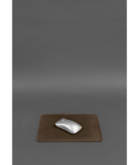 Desk set made of genuine leather 1.0 dark brown Crazy Horse