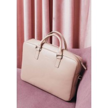 Шкіряна ділова сумка Briefcase 2.0 світло-бежевий