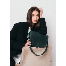 Women's leather bag Ruby L green vintage