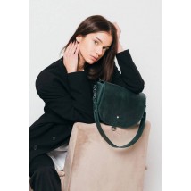 Women's leather bag Ruby L green vintage