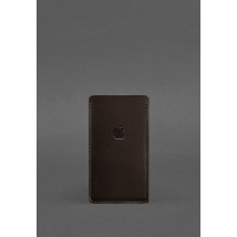Кожаный чехол для iPhone 11 Темно-коричневый Краст