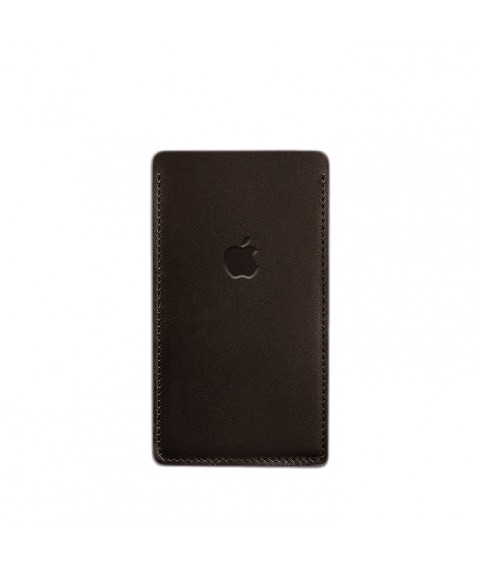 Кожаный чехол для iPhone 11 Темно-коричневый Краст