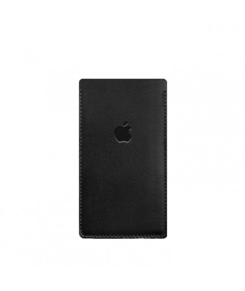 Шкіряний чохол для iPhone 11 Чорний Краст