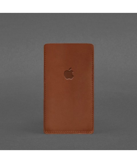 Leather case for iPhone 11 Light brown Crazy Horse