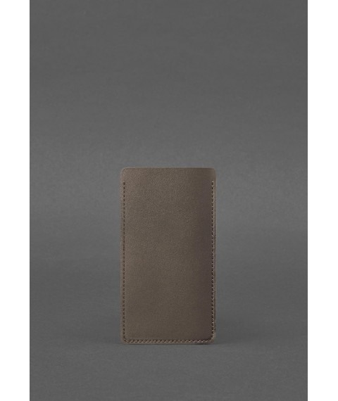 Leather case for iPhone 13 Dark beige
