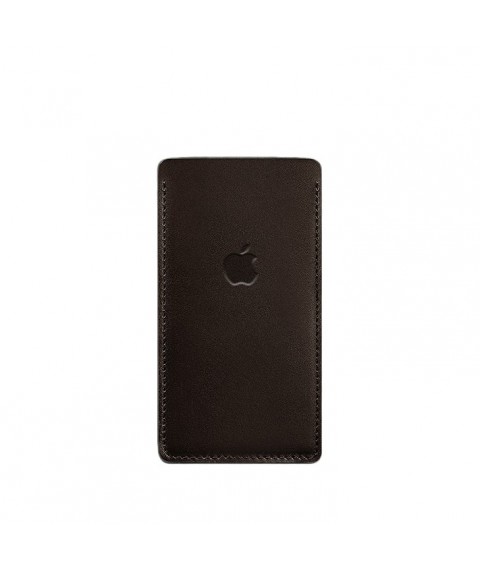 Leather case for iPhone 13 Dark brown Crust