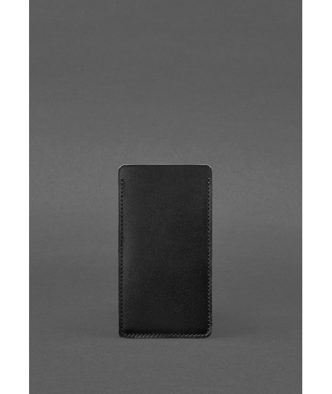 Leather case for iPhone 12 Black Crust
