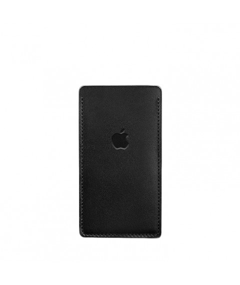 Leather case for iPhone 12 Black Crust