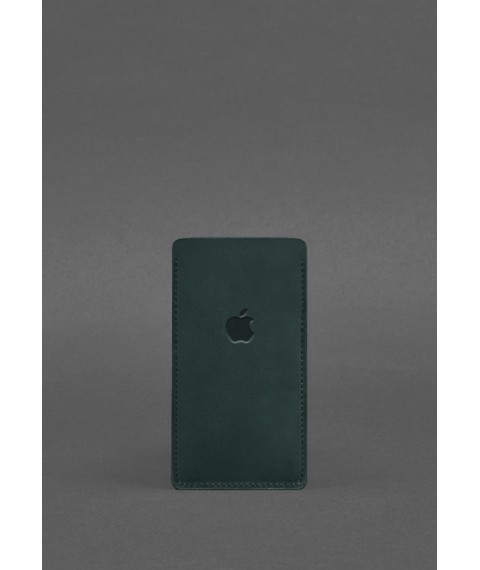 Leather case for iPhone 13 Green Crazy Horse