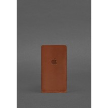 Leather case for iPhone 12 Light brown Crazy Horse