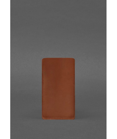 Leather case for iPhone 12 Light brown Crazy Horse