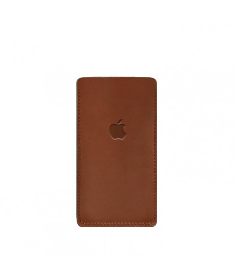 Leather case for iPhone 12 Light brown Crazy Horse