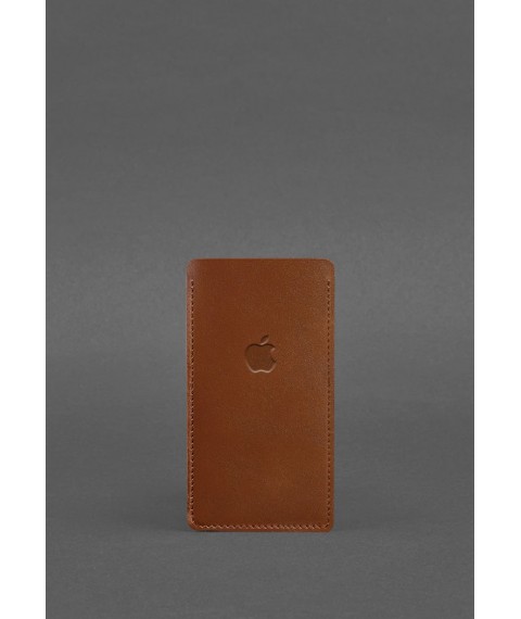 Leather case for iPhone 13 Light brown
