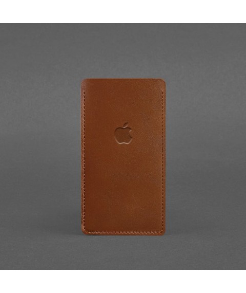 Leather case for iPhone 12 Light brown