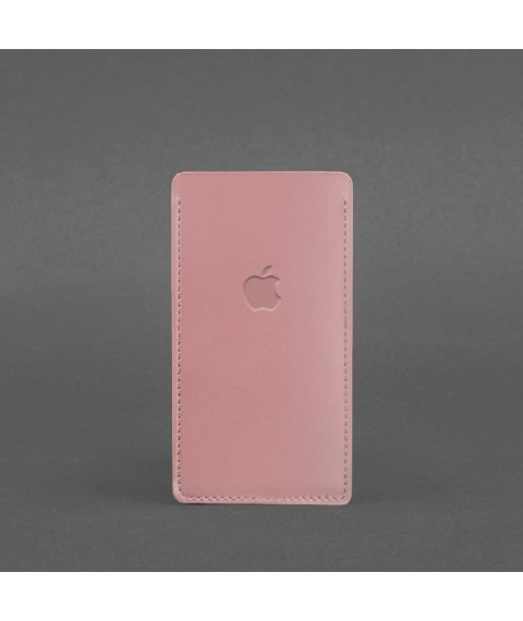 Шкіряний чохол для iPhone 12 Рожевий
