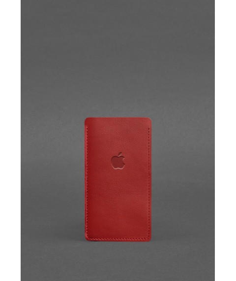 Leather case for iPhone 13 Red