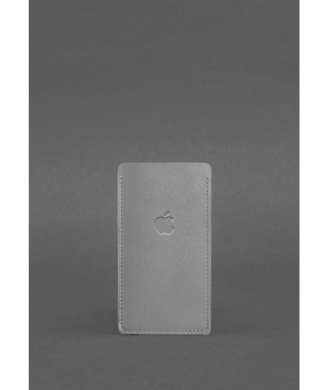 Leather case for iPhone 13 Gray