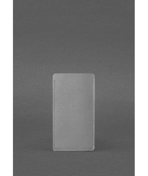 Leather case for iPhone 13 Gray