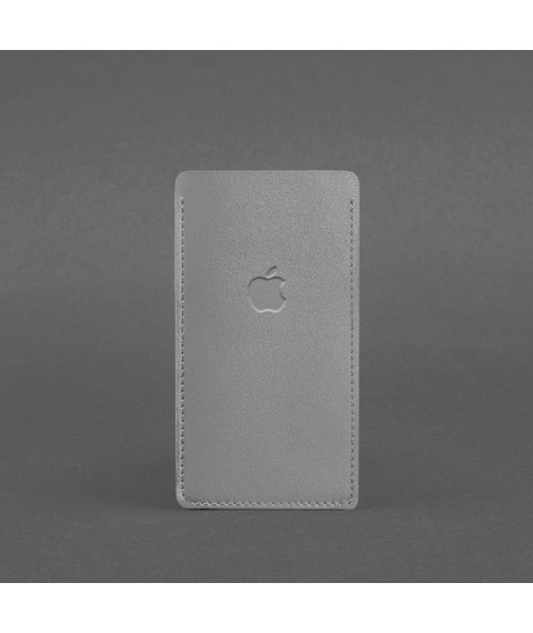 Leather case for iPhone 13 Gray