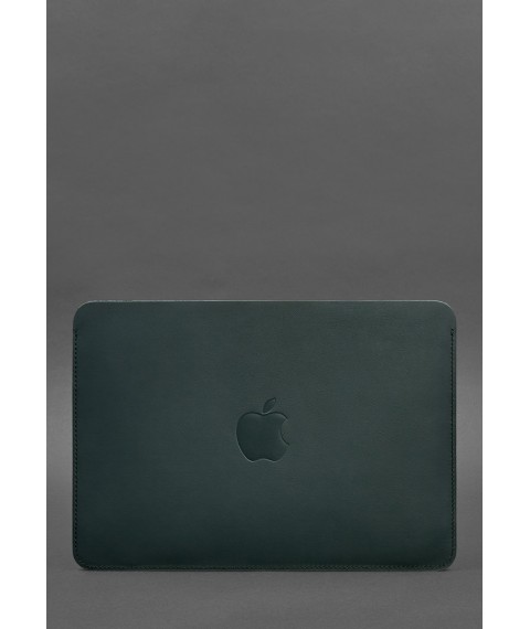 Genuine leather case for MacBook 13 inch Green Crust