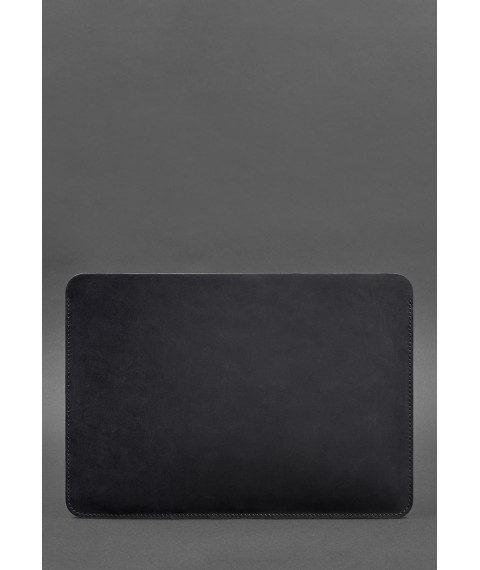 Genuine leather case for MacBook 13 inch Blue Crazy Horse