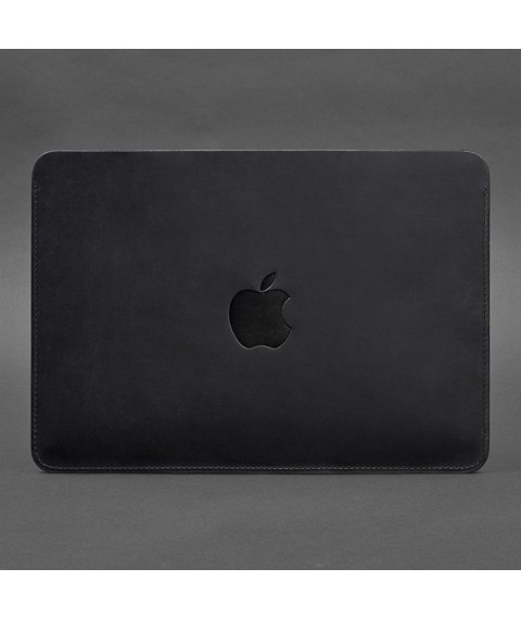 Genuine leather case for MacBook 13 inch Blue Crazy Horse
