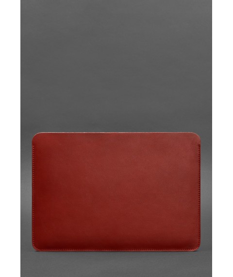 Чохол із натуральної шкіри для MacBook 13 дюйм Червоний