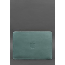 Чехол из натуральной кожи для MacBook 13 дюйм Бирюзовый