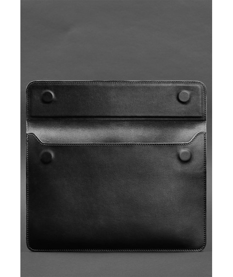 Leather Envelope Case with Magnets for Laptop Universal Black