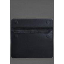 Кожаный чехол-конверт на магнитах для ноутбука Универсальный Синий Crazy Horse