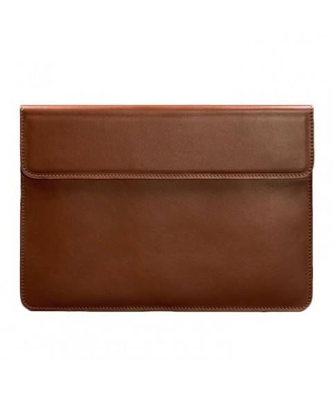 Leather Magnetic Envelope Case for MacBook 14 Light Brown